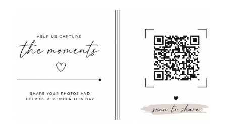 Mini card back with QR