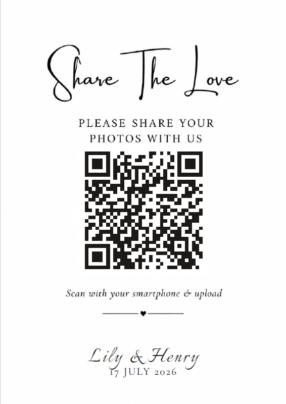 Share The Love table card
